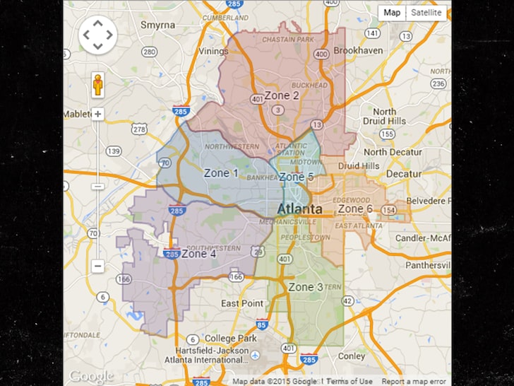 Atlanta bölge haritası