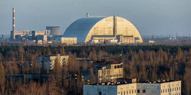 2019 yılında görülen Çernobil nükleer santrali. 