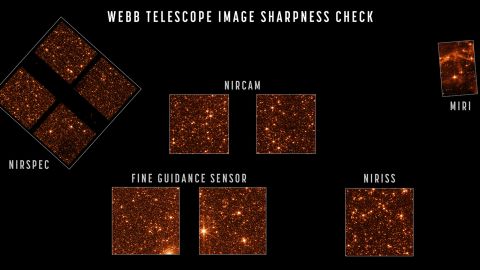 Webb'in her iki aracı da komşu bir galaksideki yıldızların kristal netliğinde görüntülerini yakaladı.