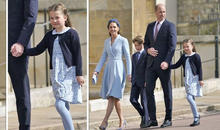 Paskalya Pazarı yaklaşırken prenses Prens William'ın elini tutarken Charlotte gösteriyi çalıyor |  Kraliyet |  Haberler