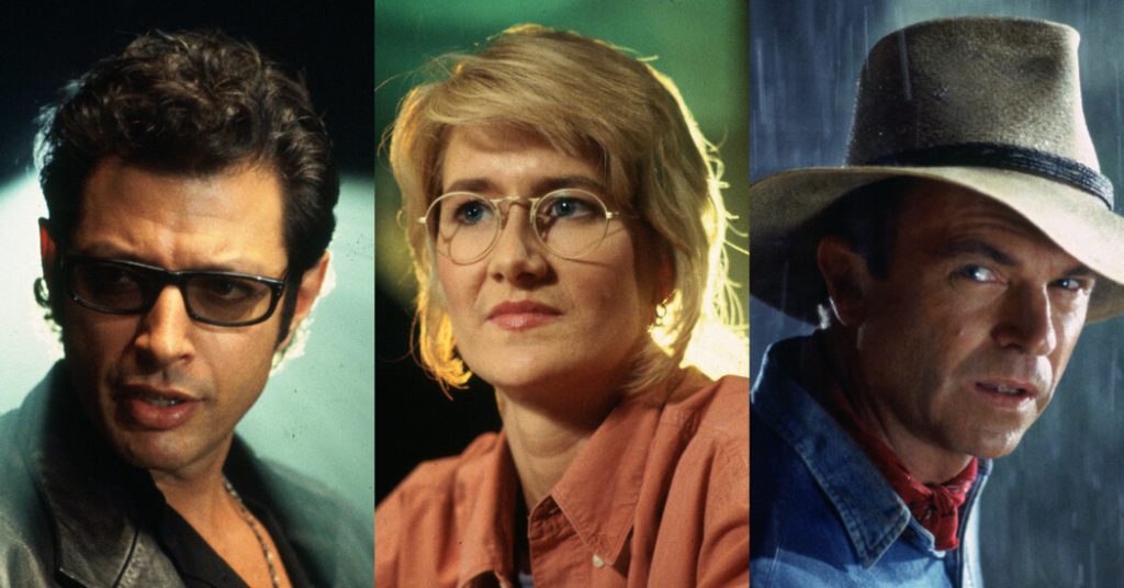 Laura Dern, Jeff Goldblum ve Sam Neill “Jurassic” röportajlarında