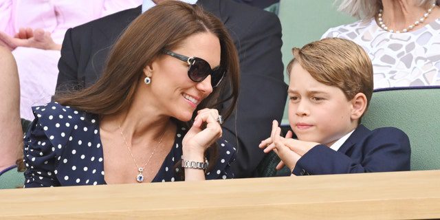 Catherine, Cambridge Düşesi ve Prens George, 10 Temmuz 2022'de Londra'da Wimbledon tek erkekler finaline katılacak.