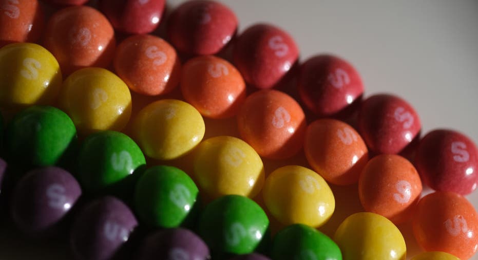 Çizgili Skittles Şekeri