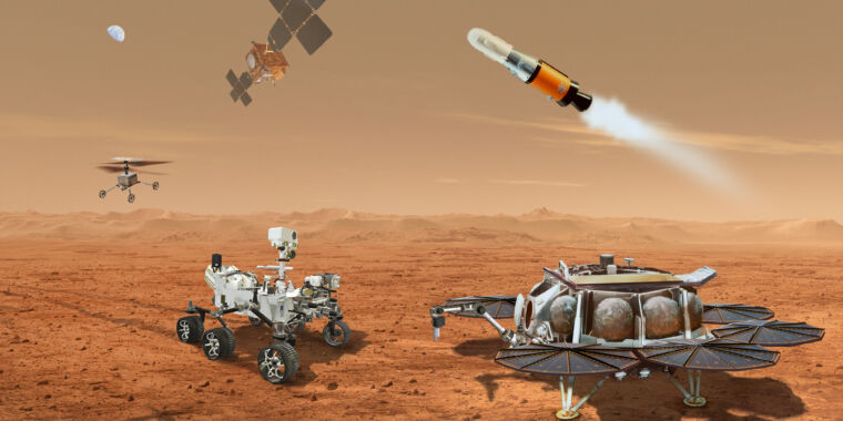 NASA, helikopterleri kullanmak için Mars örneğini iade etmeyi planlıyor