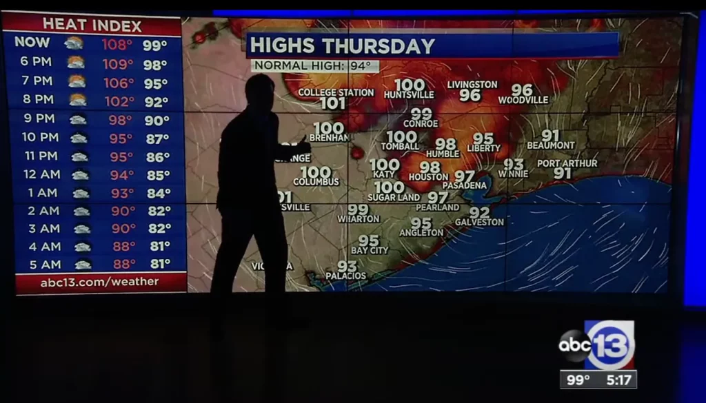 Teksaslı bir meteorolog, ısı dalgasının kesintilere neden olabileceğini söylerken enerji titriyor