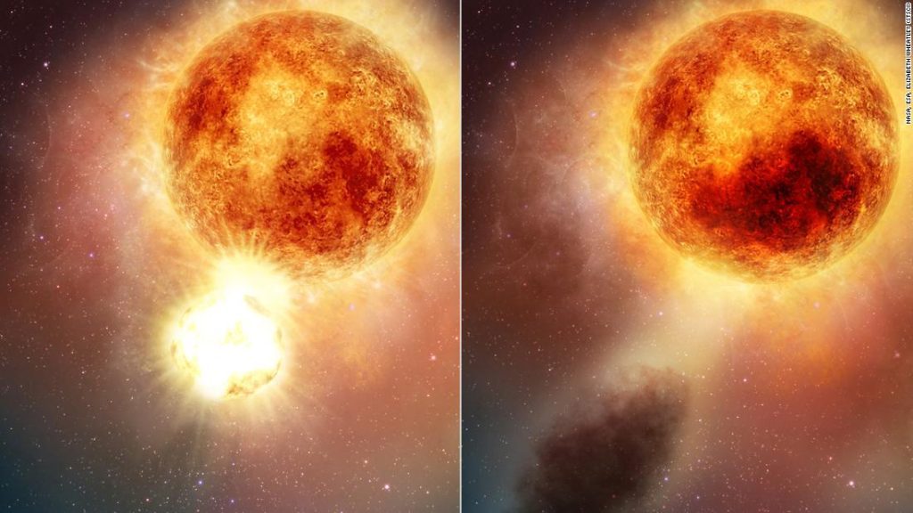 Betelgeuse benzeri görülmemiş bir büyük patlama yaşadı
