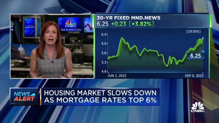 Mortgage oranlarının %6,25'e ulaşmasıyla konut piyasası yavaşladı