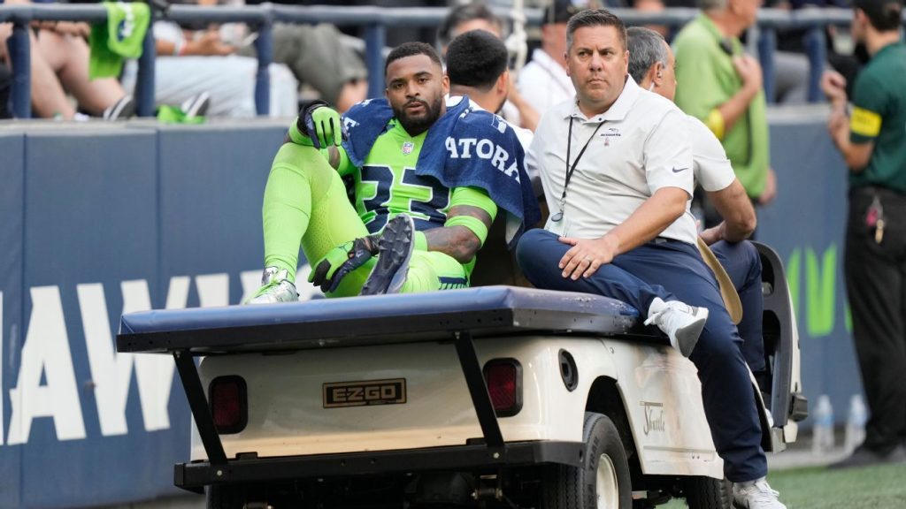 Güvenlik Seattle Seahawks Jamal Adams "ciddi" bir kuadriseps yaralanması geçirdi, sürüklendi