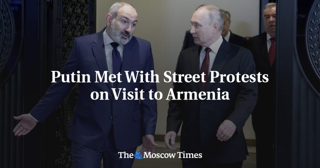 Putin, Ermenistan ziyareti sırasında sokak protestolarıyla karşılaştı